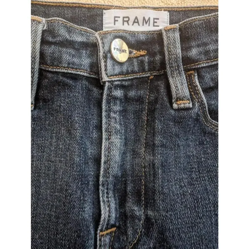 Women's Frame Denim Blue Distressed Skirt Size 24 - Picture 5 of 8